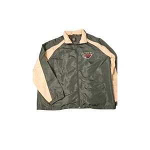 Minnesota‎ Wild NHL lightweight polyester size large zip up jacket Men GIII